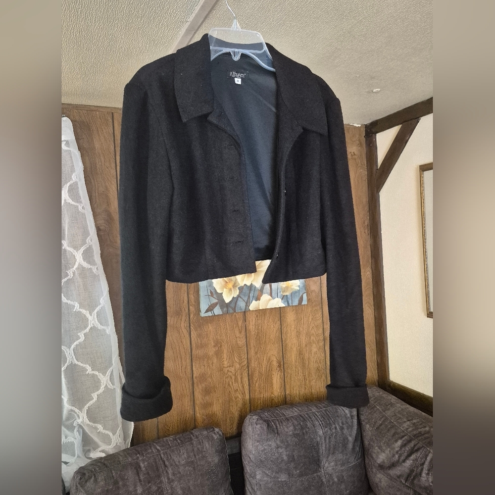 Men's Black Wool Jacket